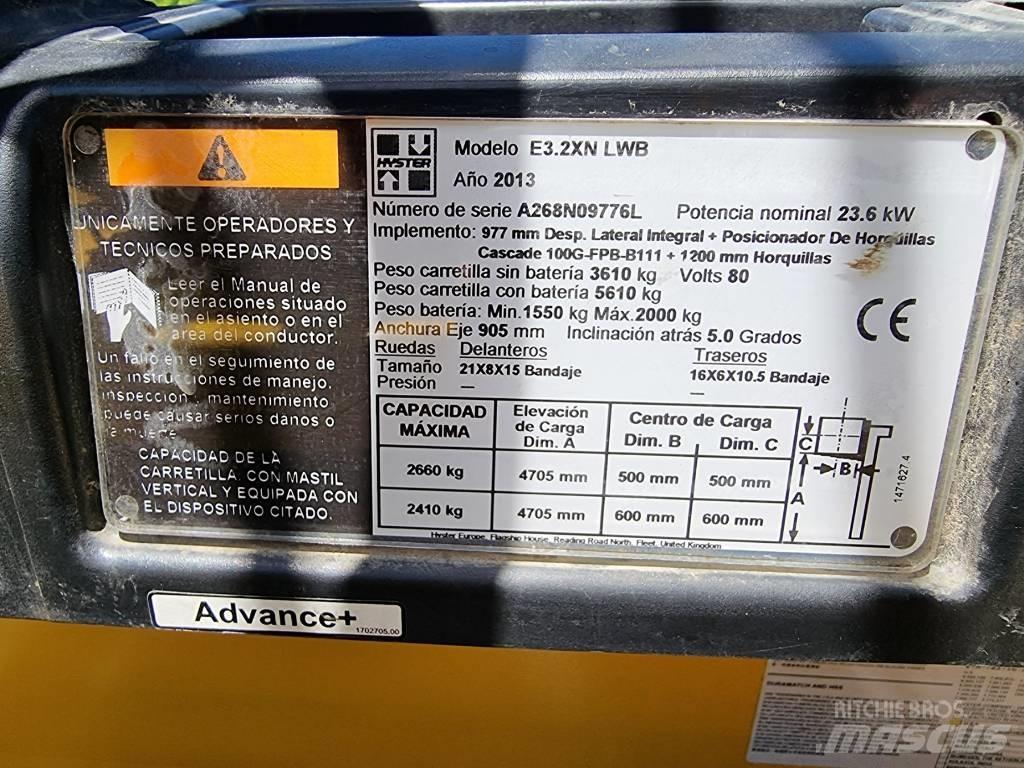 Hyster E 3.20 XN LWB Carrelli elevatori elettrici