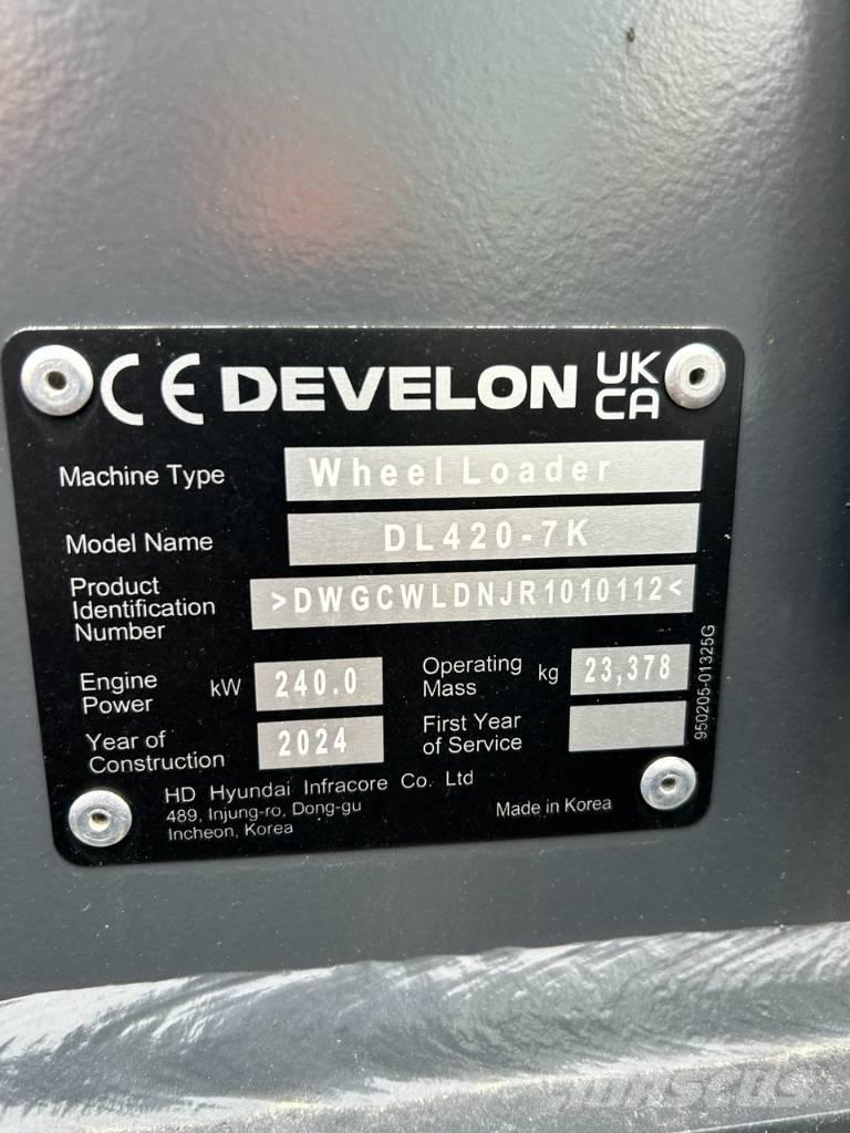 Develon DL 420 CVT-7 Pale gommate