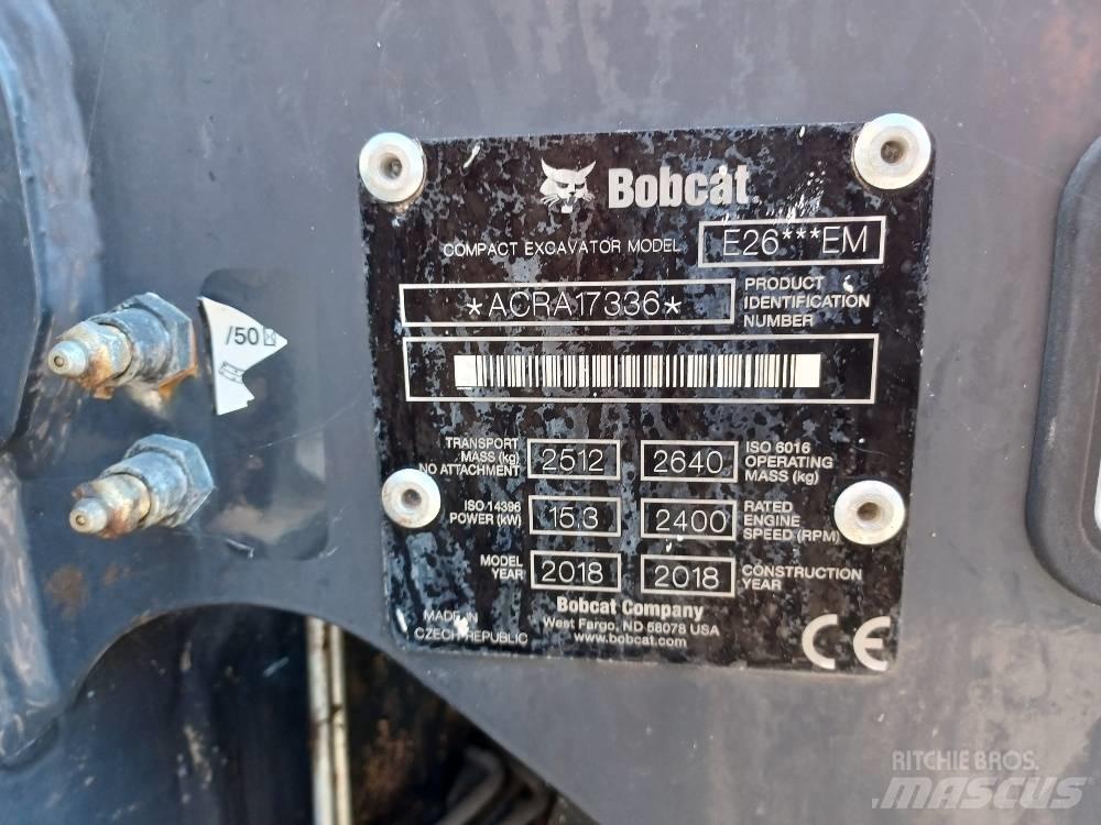 Bobcat E 26 Miniescavatori