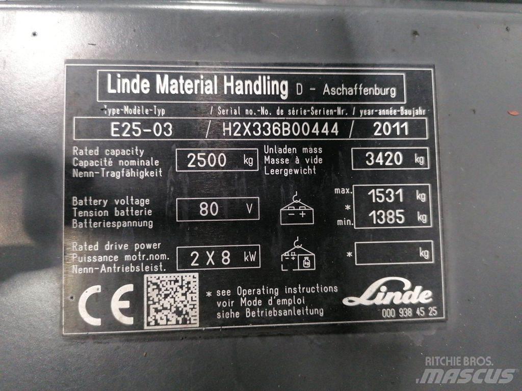 Linde E25-03 Carrelli elevatori elettrici