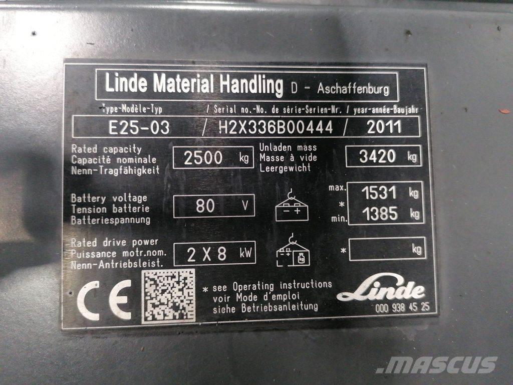 Linde E25-03 Carrelli elevatori elettrici
