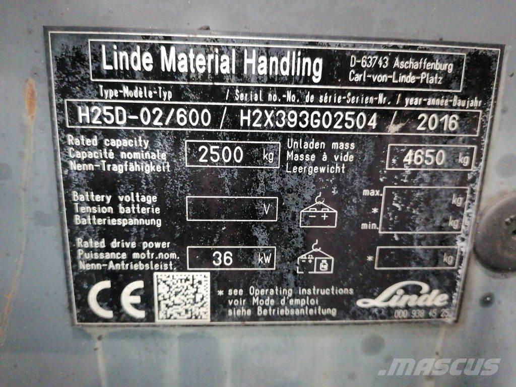 Linde H25D-02/600 Carrelli elevatori GPL