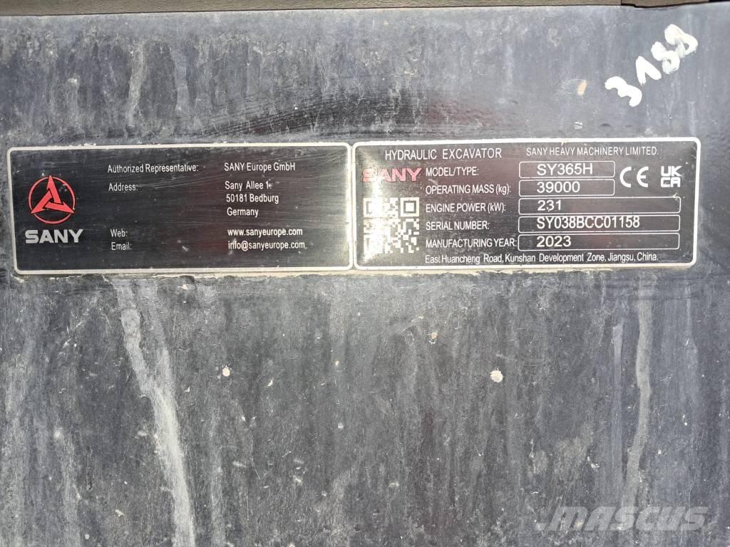 Sany SY 365 H Escavatori cingolati