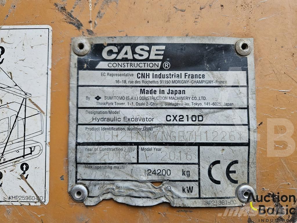 CASE CX 210 D Escavatori cingolati