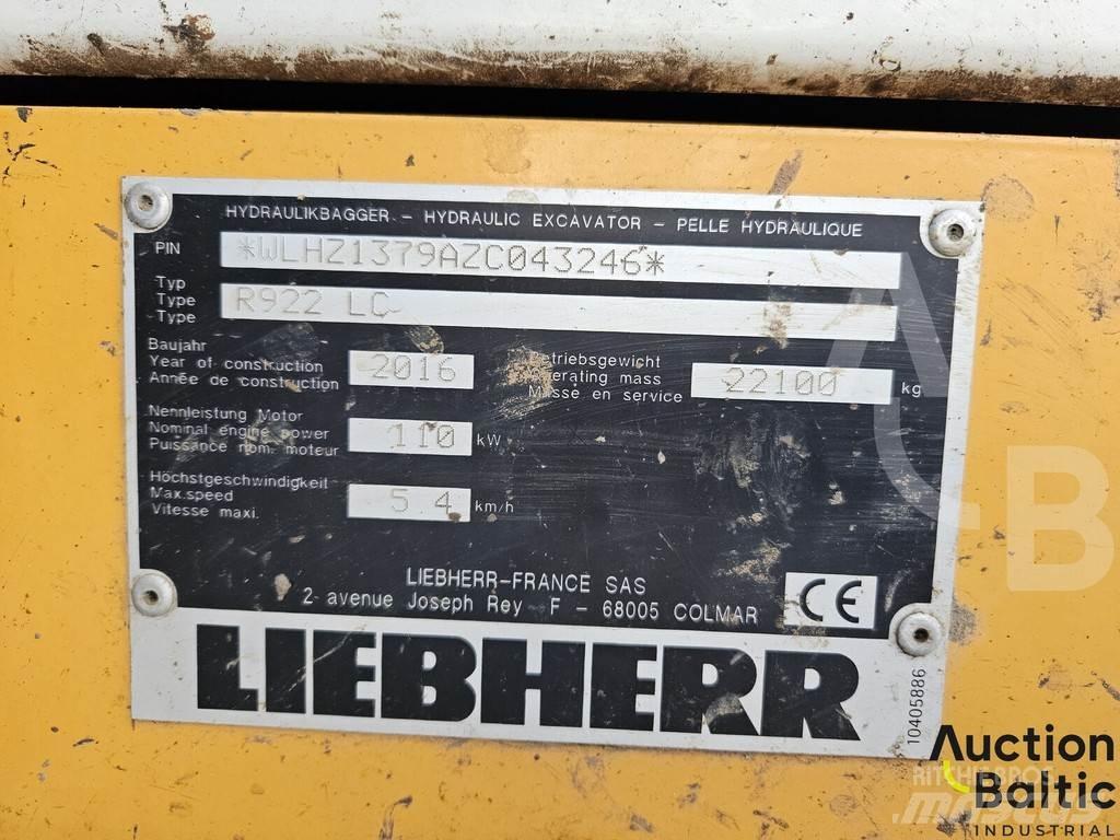 Liebherr R922 LC Escavatori cingolati