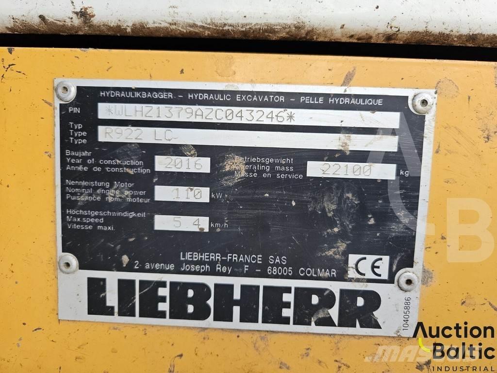 Liebherr R922 LC Escavatori cingolati