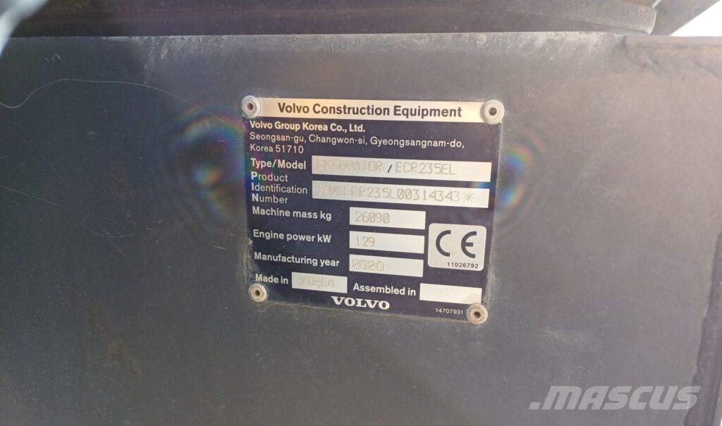 Volvo ECR235EL Escavatori cingolati