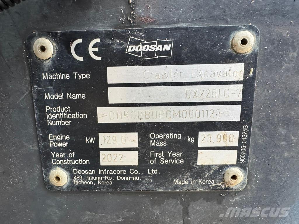 Doosan DX225LC-7 Escavatori speciali