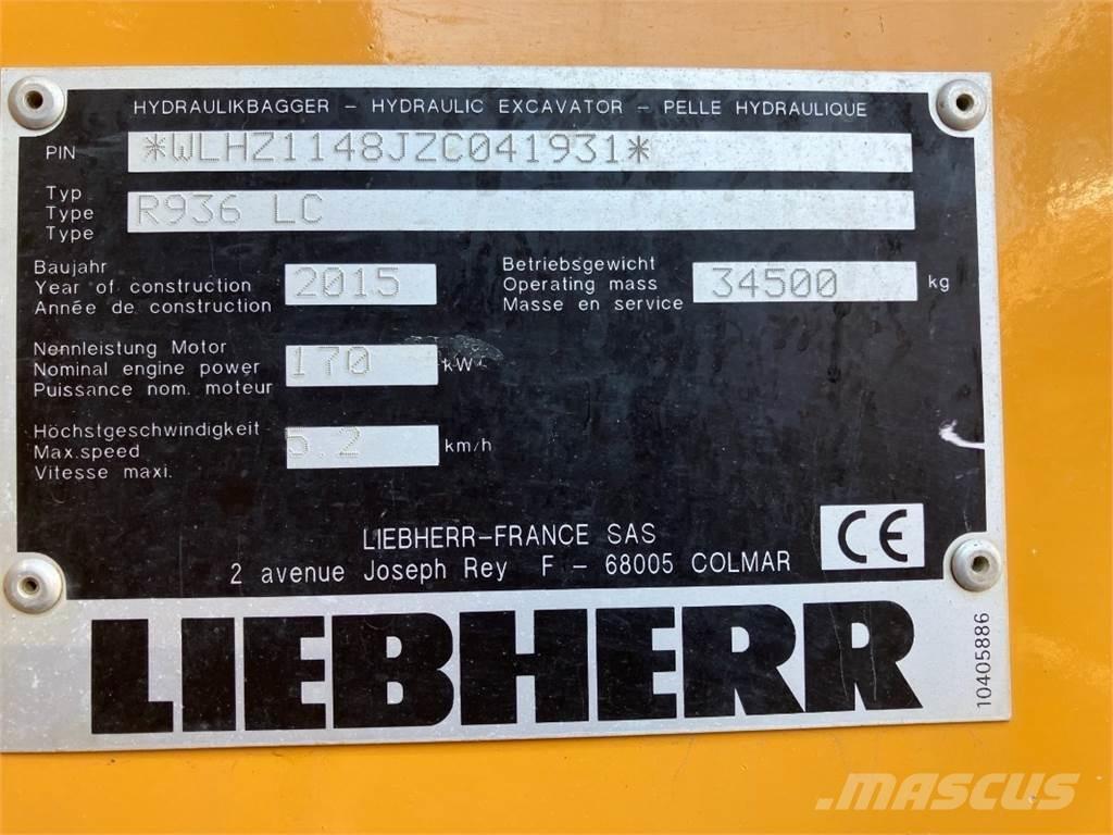 Liebherr R936 Escavatori cingolati