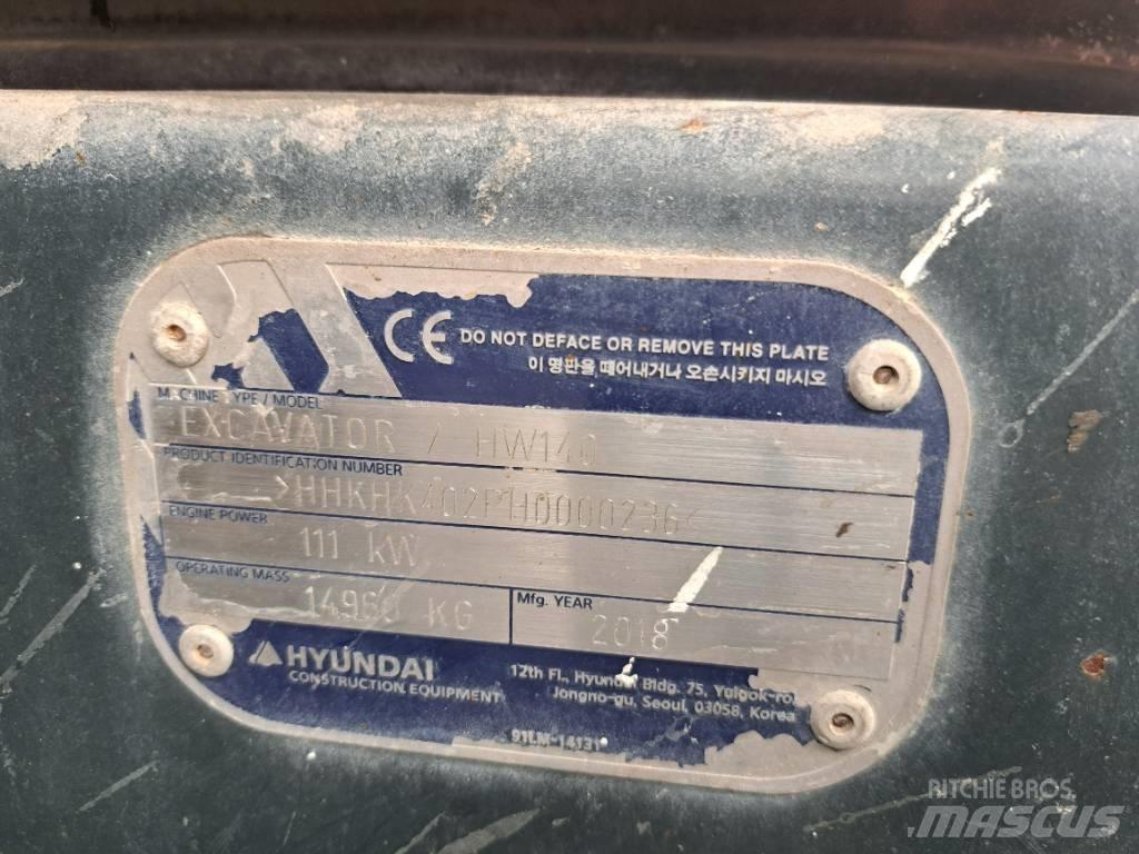 Hyundai HW140 Escavatori gommati