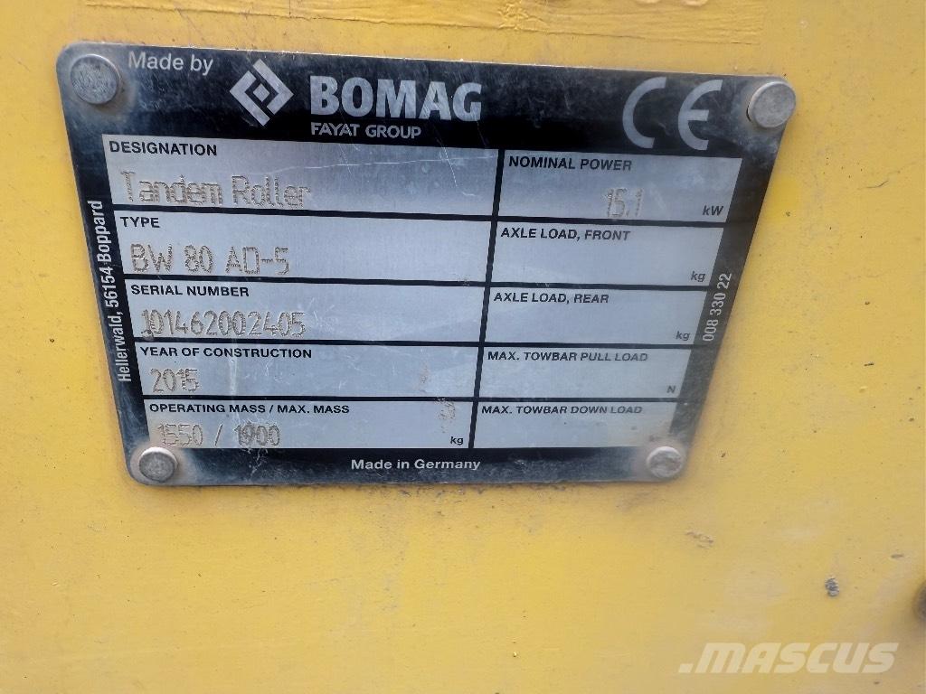 Bomag BW 80 AD-5 Rulli a doppio tamburo