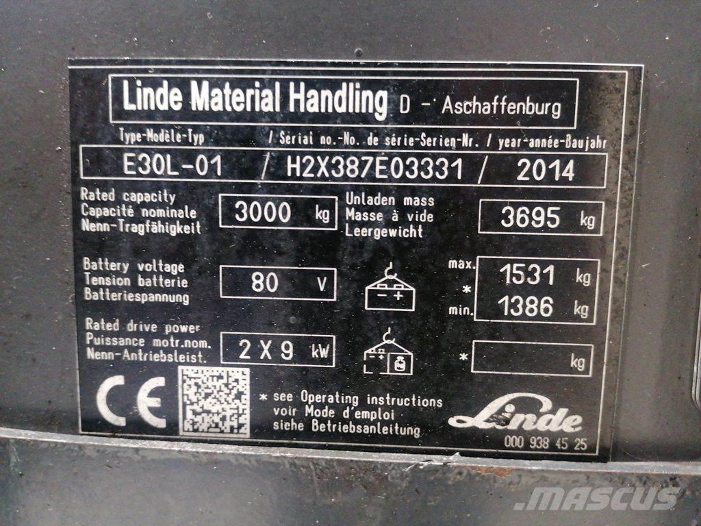 Linde E30L-01 Carrelli elevatori elettrici