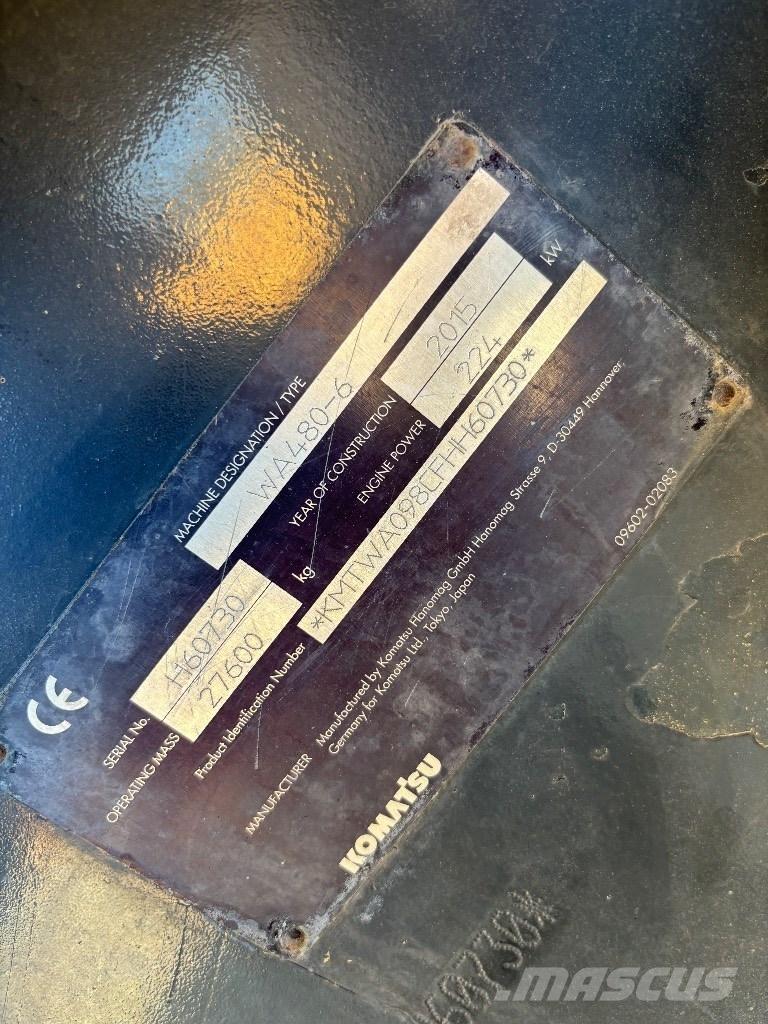 Komatsu WA 480-6 Pale gommate