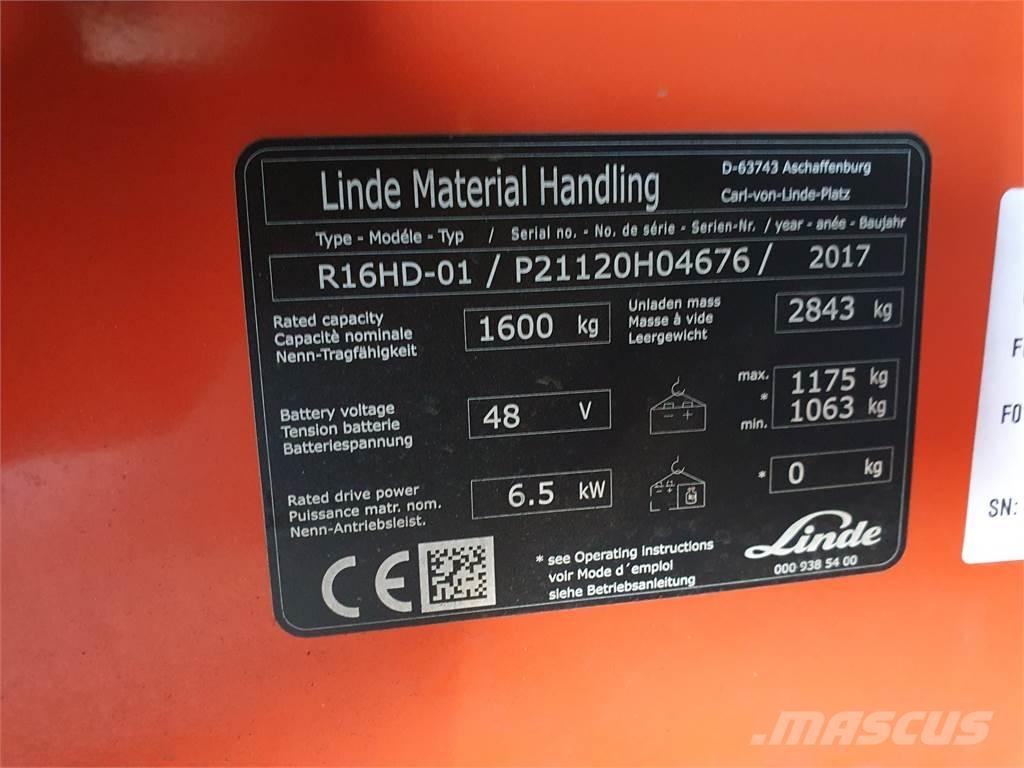 Linde R16HD Carrello retrattile