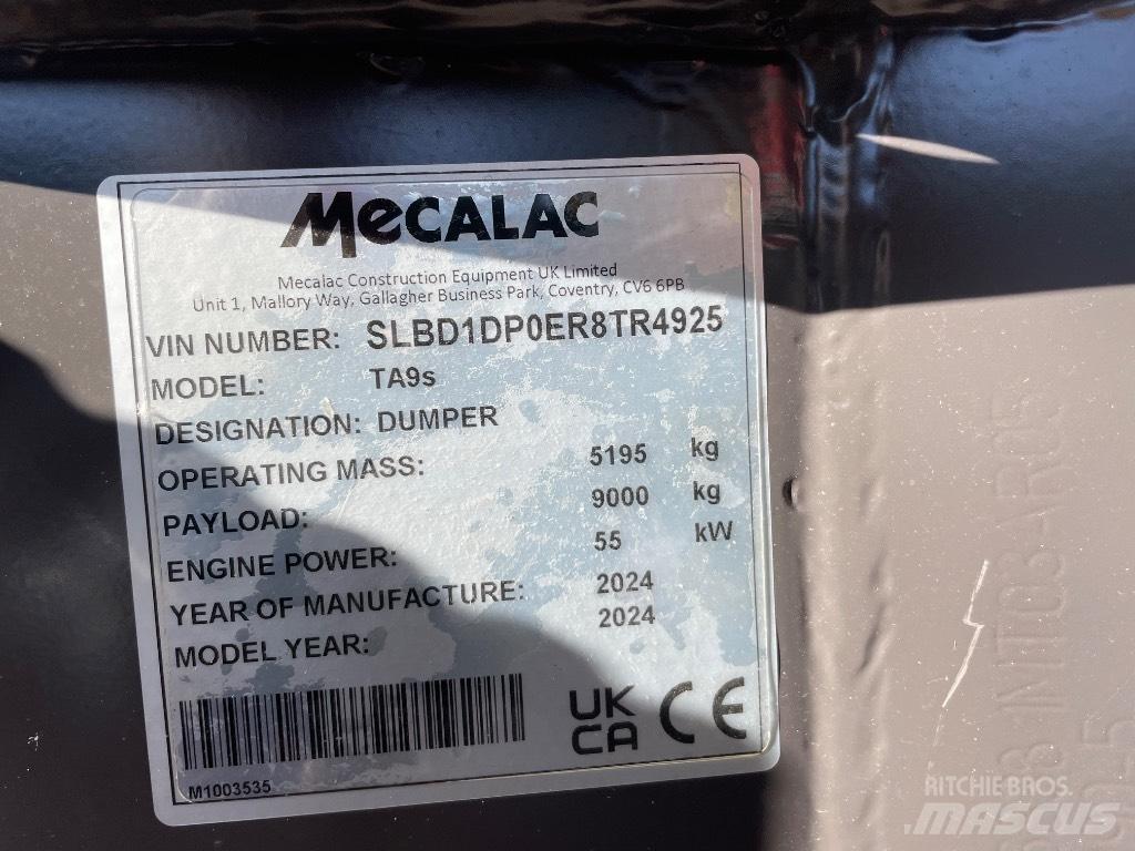 Mecalac TA 9 S Dumpers articolati