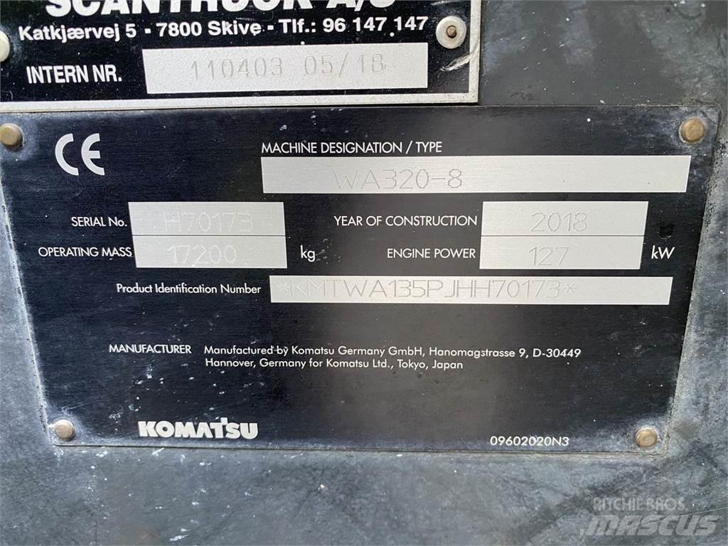 Komatsu WA320-8 Pale gommate