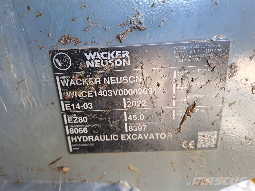 Wacker Neuson EZ80 Escavatori cingolati
