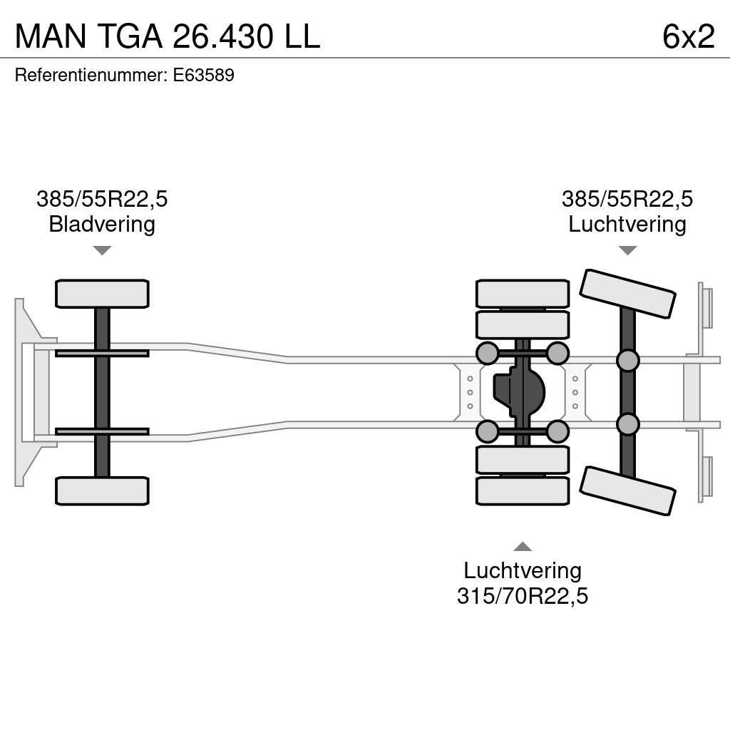 MAN TGA 26.430 LL Camion con gancio di sollevamento