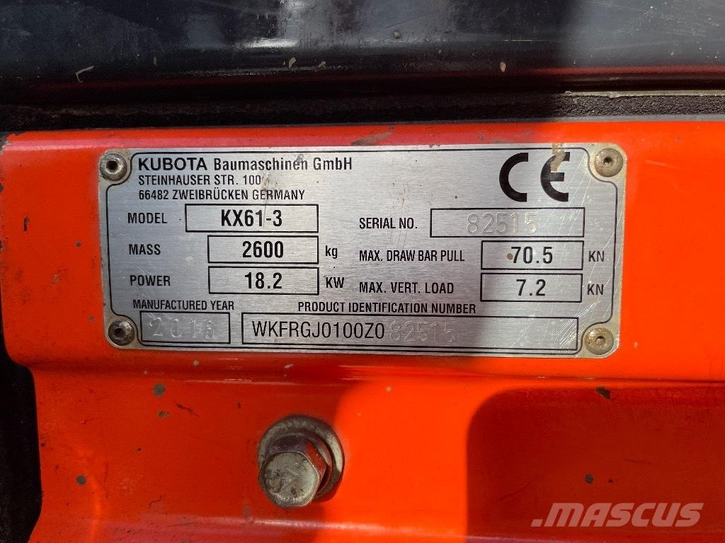 Kubota KX 61-3 Miniescavatori