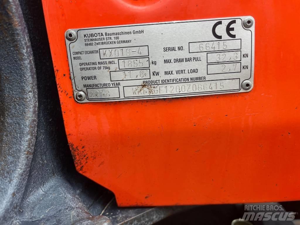 Kubota KX019-4 Miniescavatori
