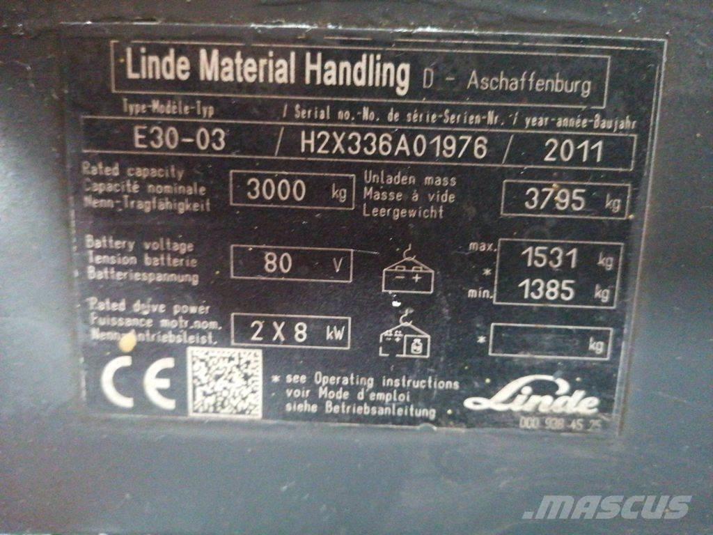 Linde E30-03 Carrelli elevatori elettrici