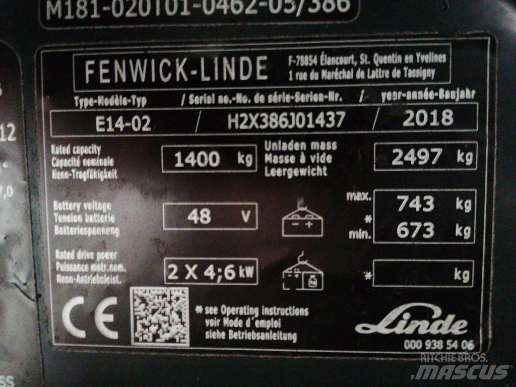 Linde E14-02 Carrelli elevatori elettrici