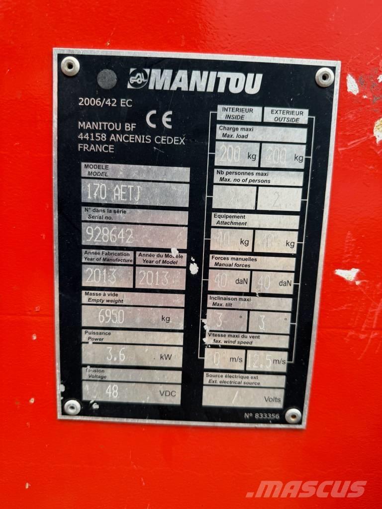 Manitou 170 AETJ Piattaforme a braccio articolato