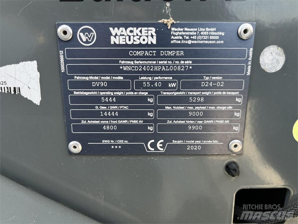 Wacker Neuson DV 90 Dumper a telaio rigido