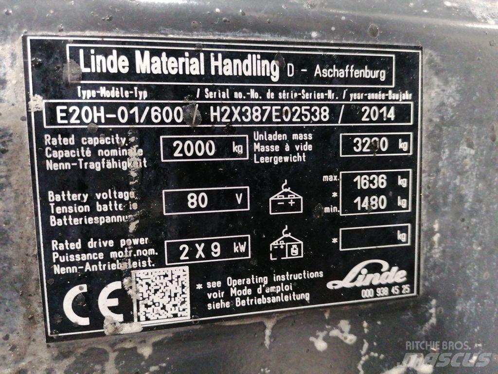 Linde E20H-01/600 Carrelli elevatori elettrici