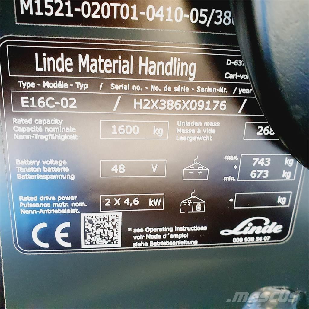 Linde E16C Carrelli elevatori elettrici