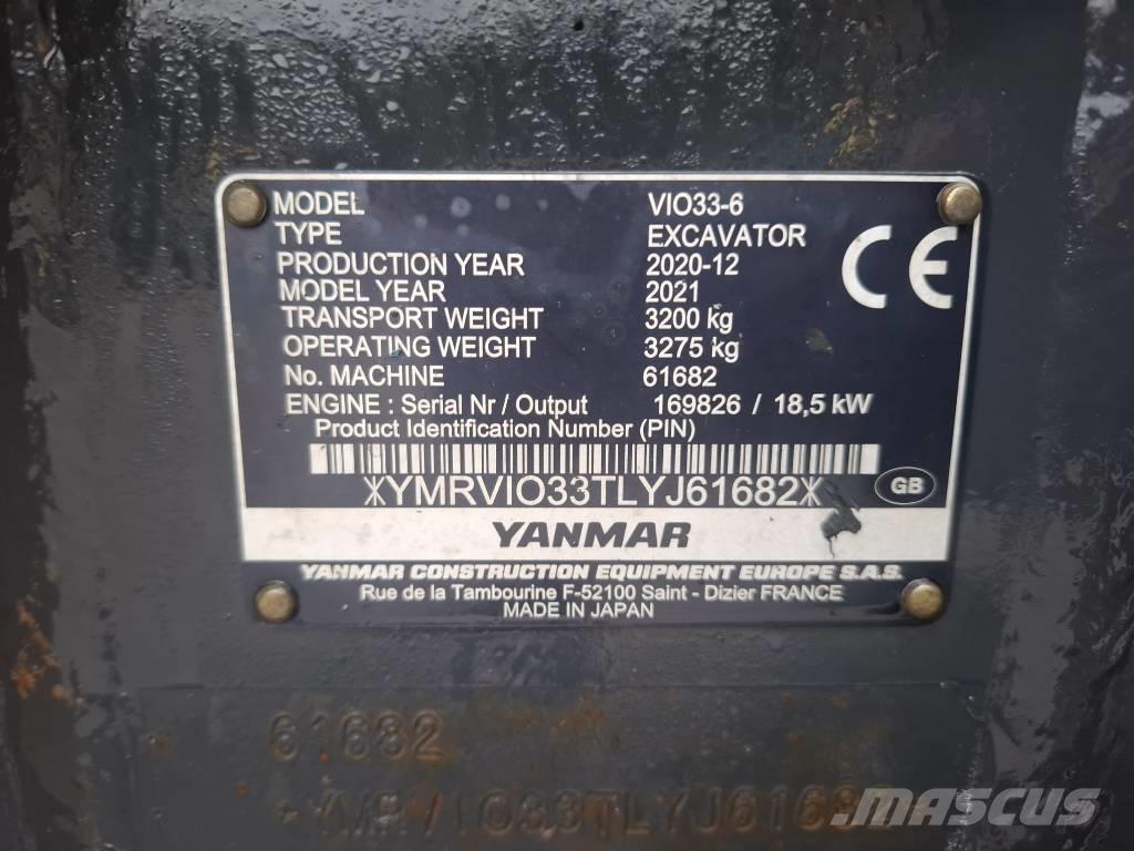 Yanmar Vio 33-6 Miniescavatori