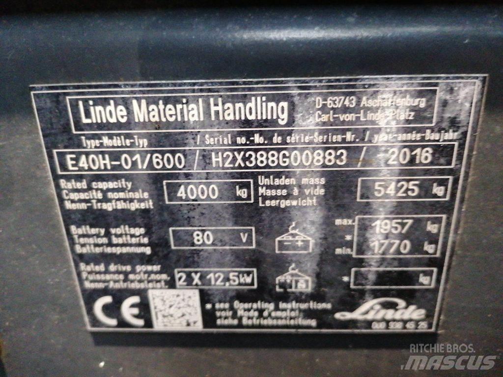 Linde E40H-01/600 Carrelli elevatori elettrici