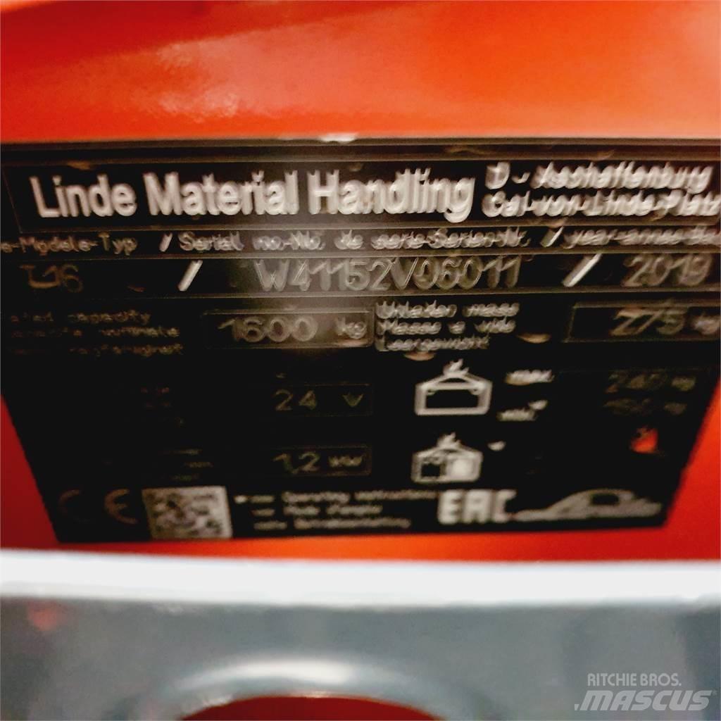 Linde T16 Li-Ion Transpallet manuale