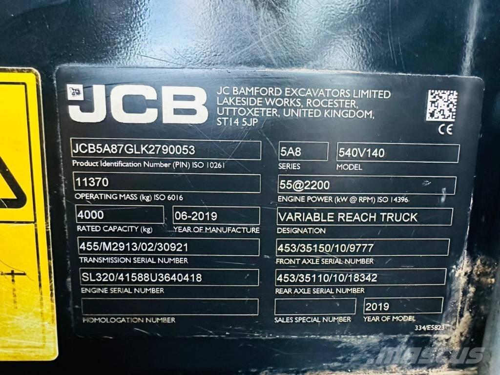 JCB 540-140 Sollevatori telescopici