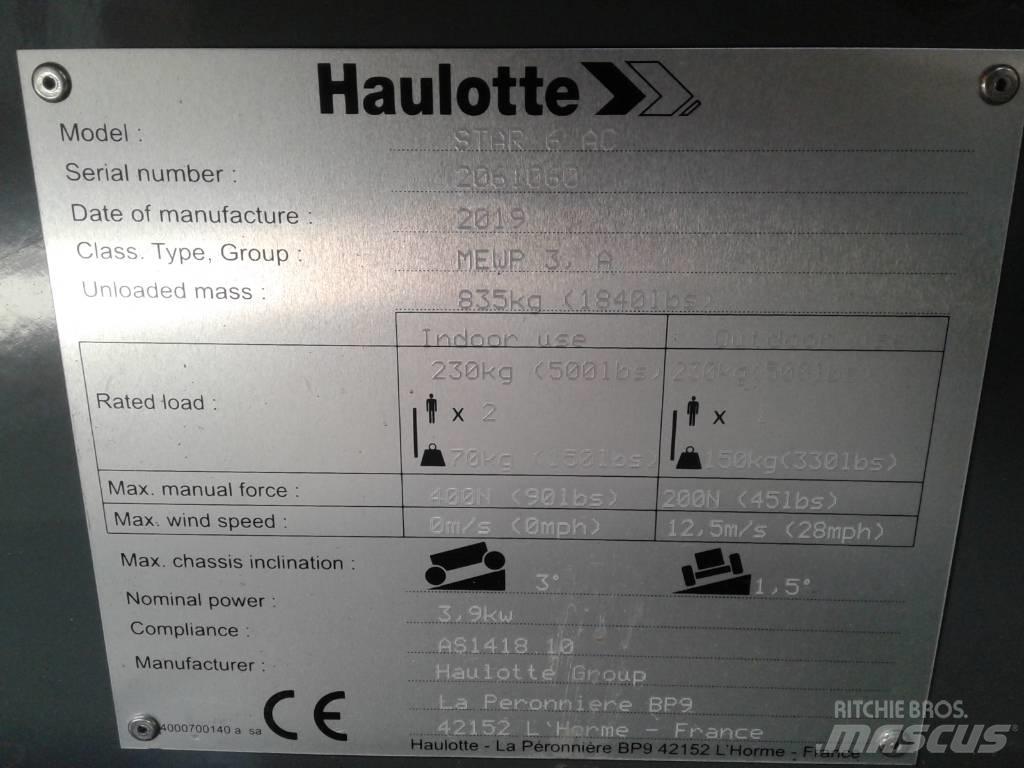 Haulotte Star 6 Sollevatori verticali