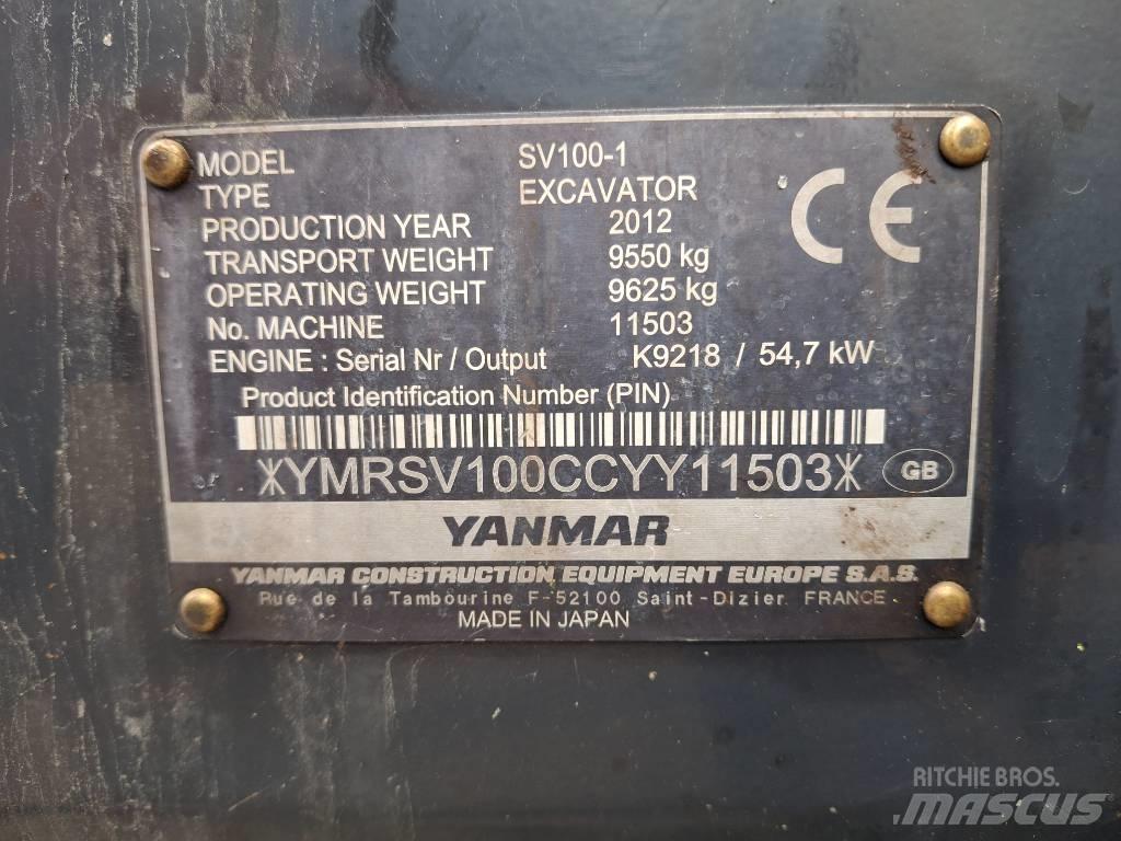 Yanmar SV 100-1 Escavatori medi 7t - 12t