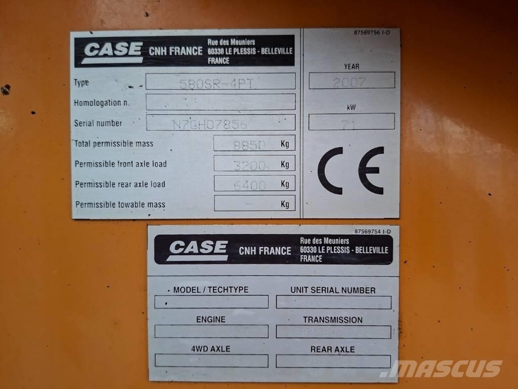 CASE 580 SR Terne