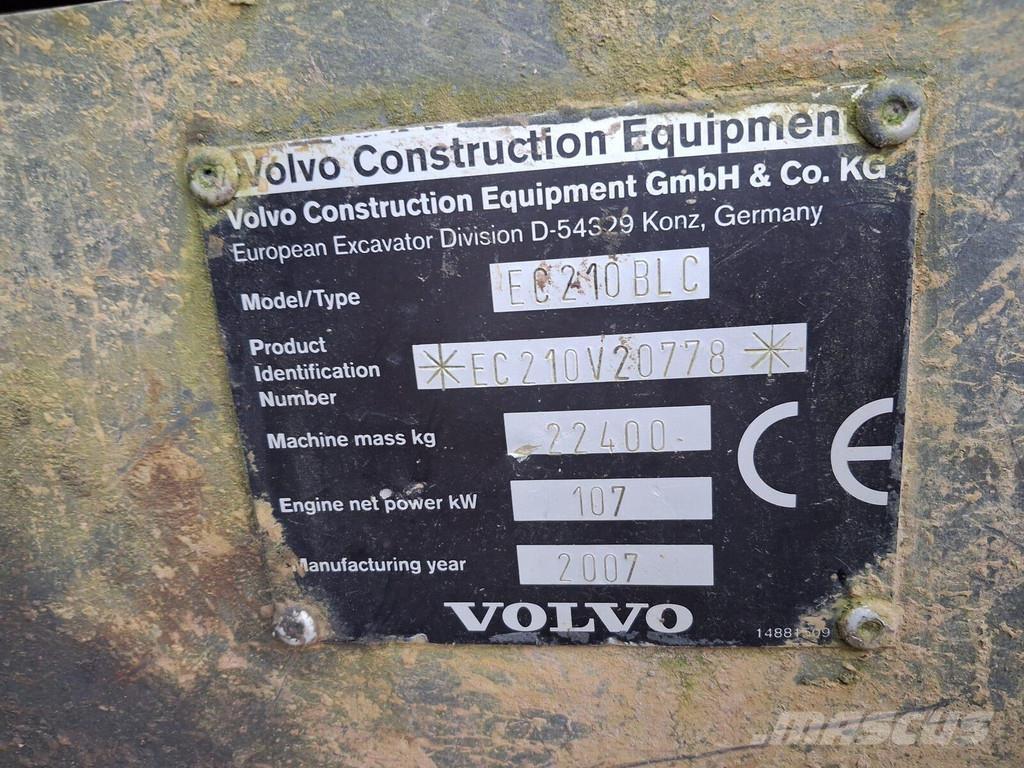 Volvo EC210 BLC Escavatori cingolati