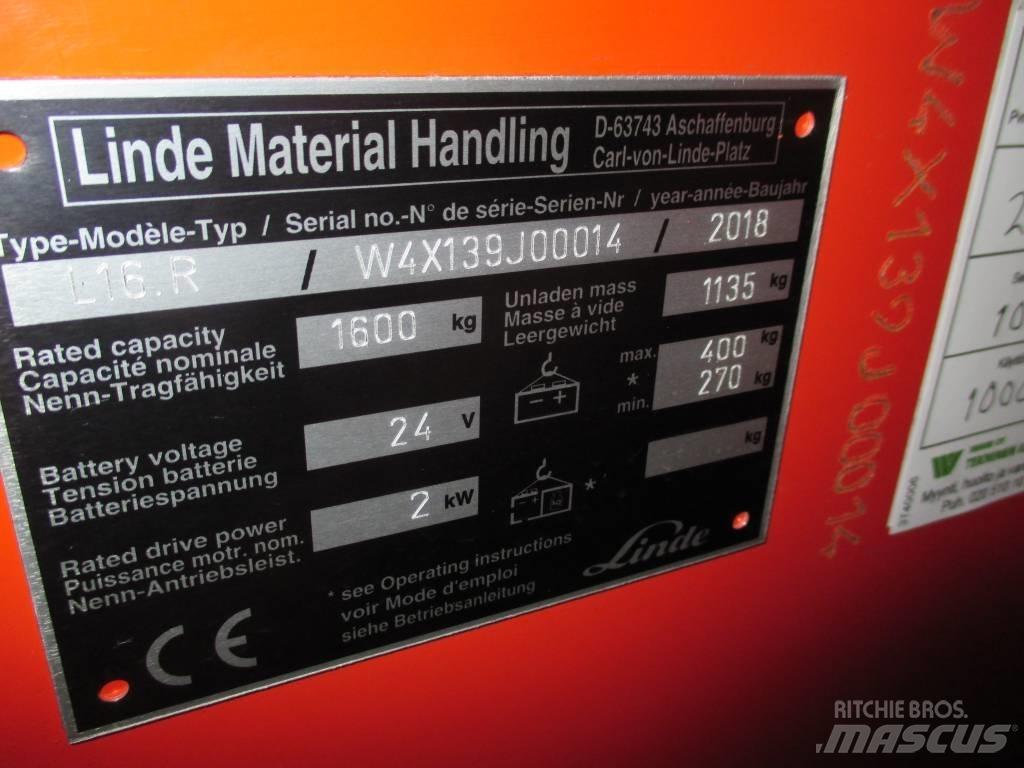 Linde L16R Carelli stoccatori  automatici-usati