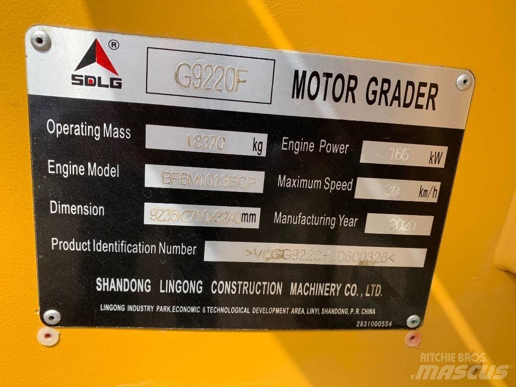 SDLG G 9220 Motorgraders