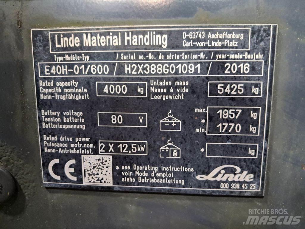 Linde E40H-01/600 Carrelli elevatori elettrici