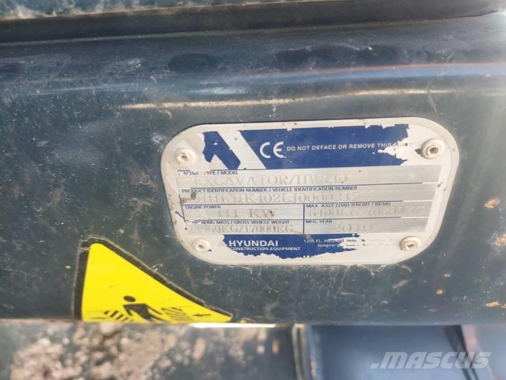 Hyundai HW 140 A Escavatori gommati