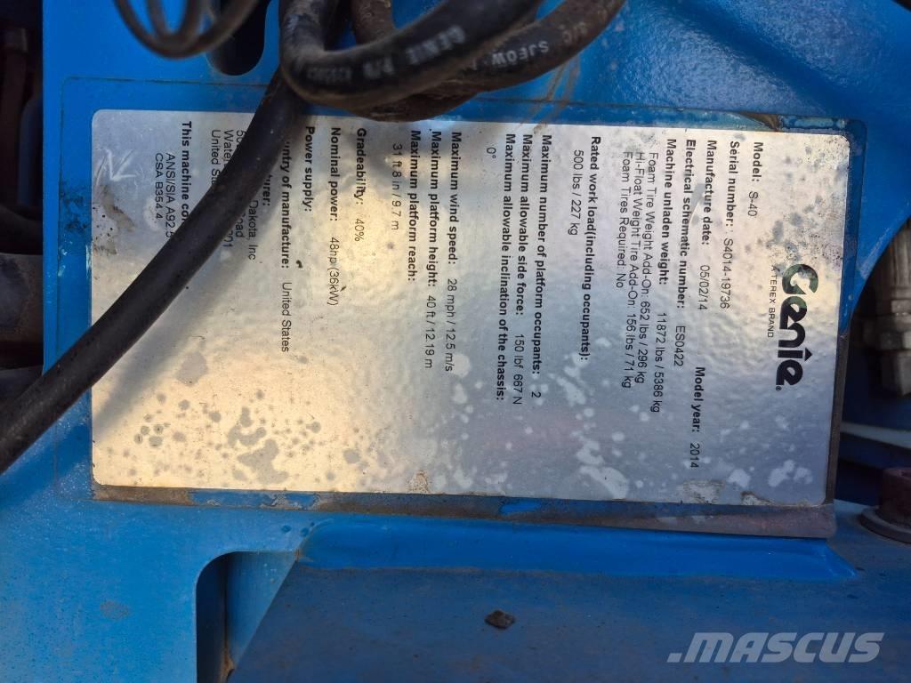 Genie S 40 Piattaforme a braccio telescopico