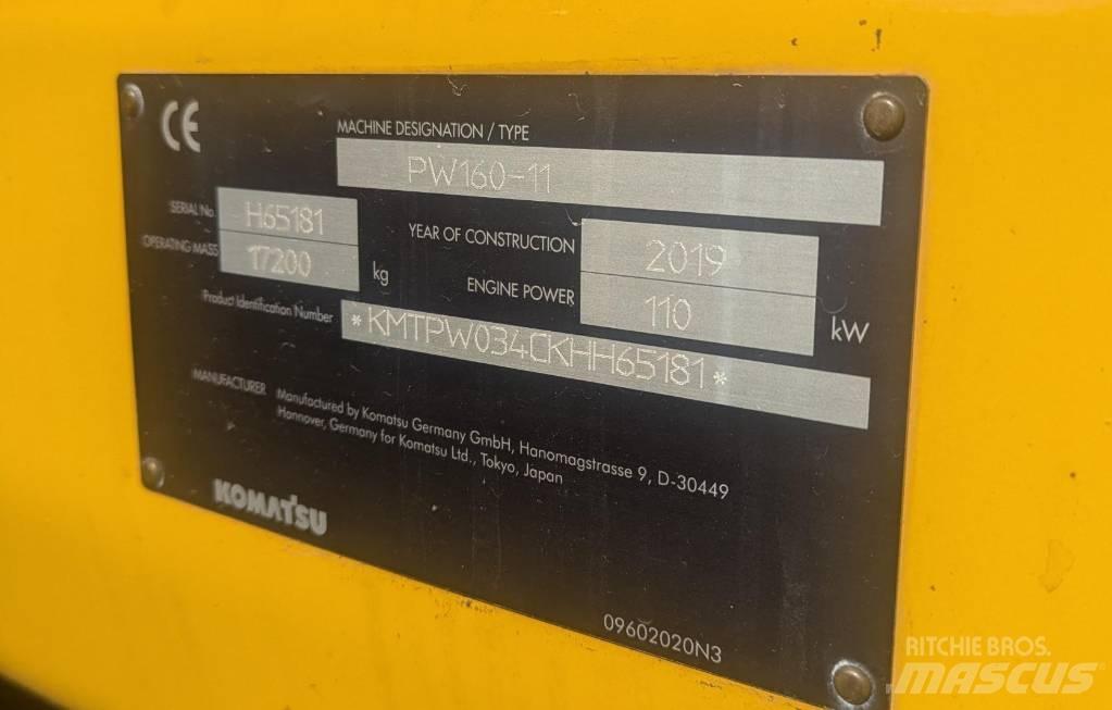 Komatsu PW160-11 Escavatori gommati
