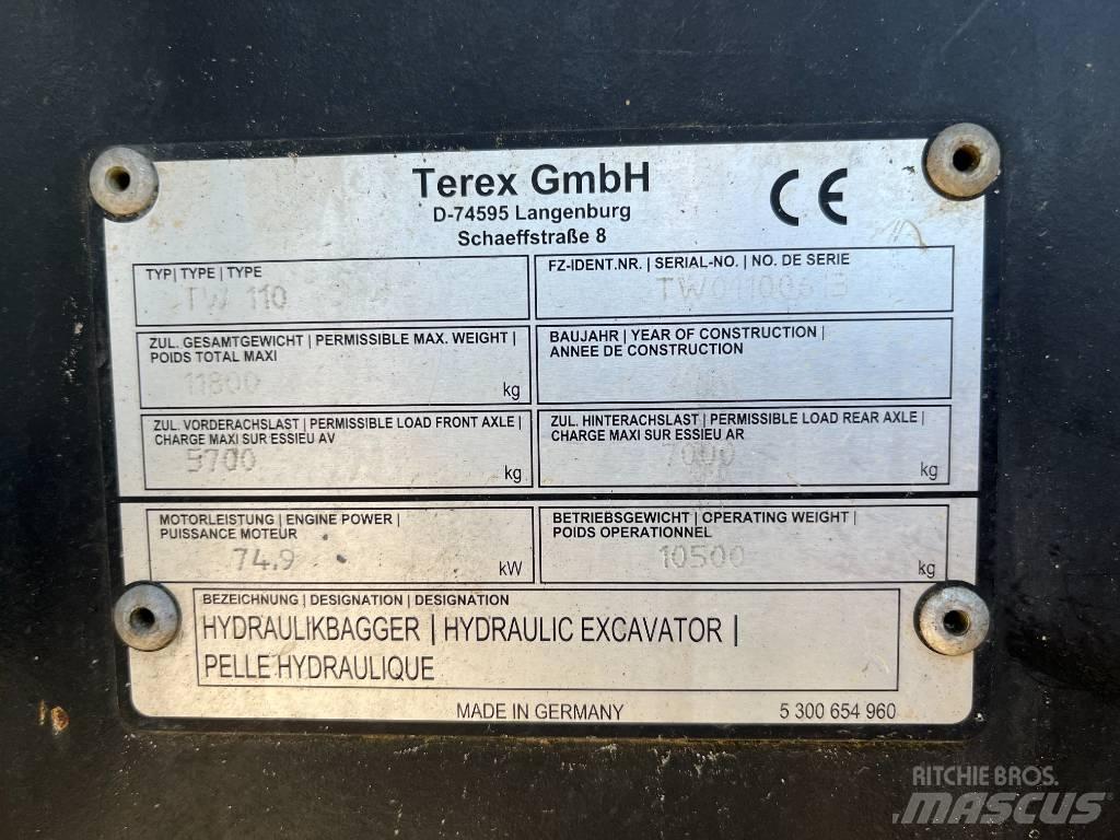Terex TW 110 Escavatori gommati
