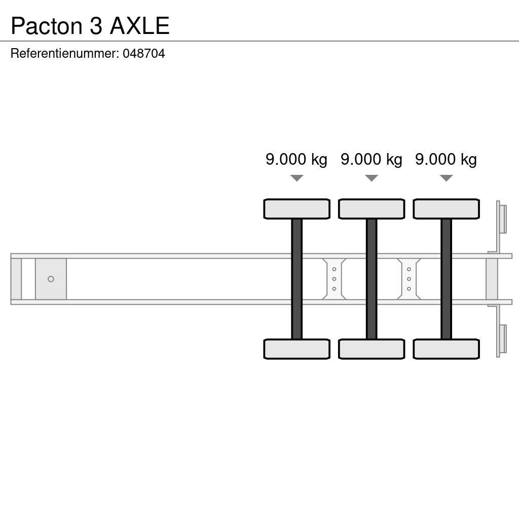 Pacton 3 AXLE Semirimorchi portacontainer