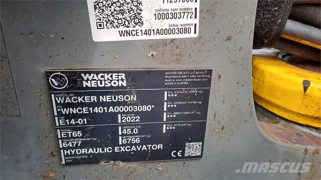 Wacker Neuson ET65 Escavatori cingolati