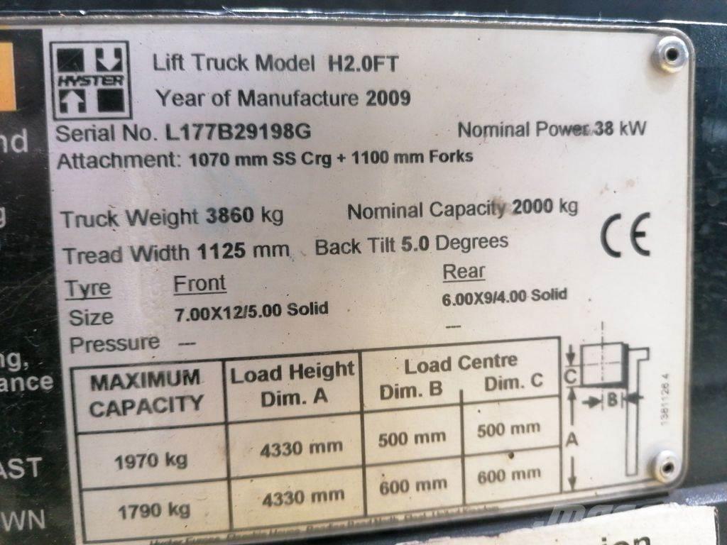 Hyster H2.0FT Carrelli elevatori GPL