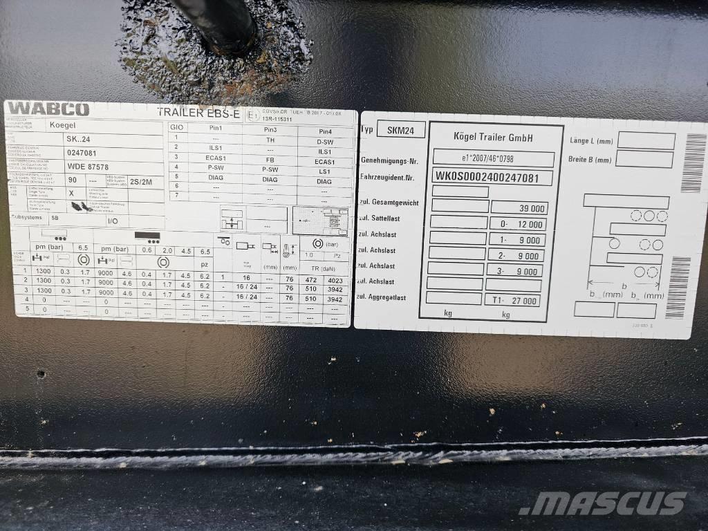 Kögel SKM24 Semirimorchi a cassone ribaltabile