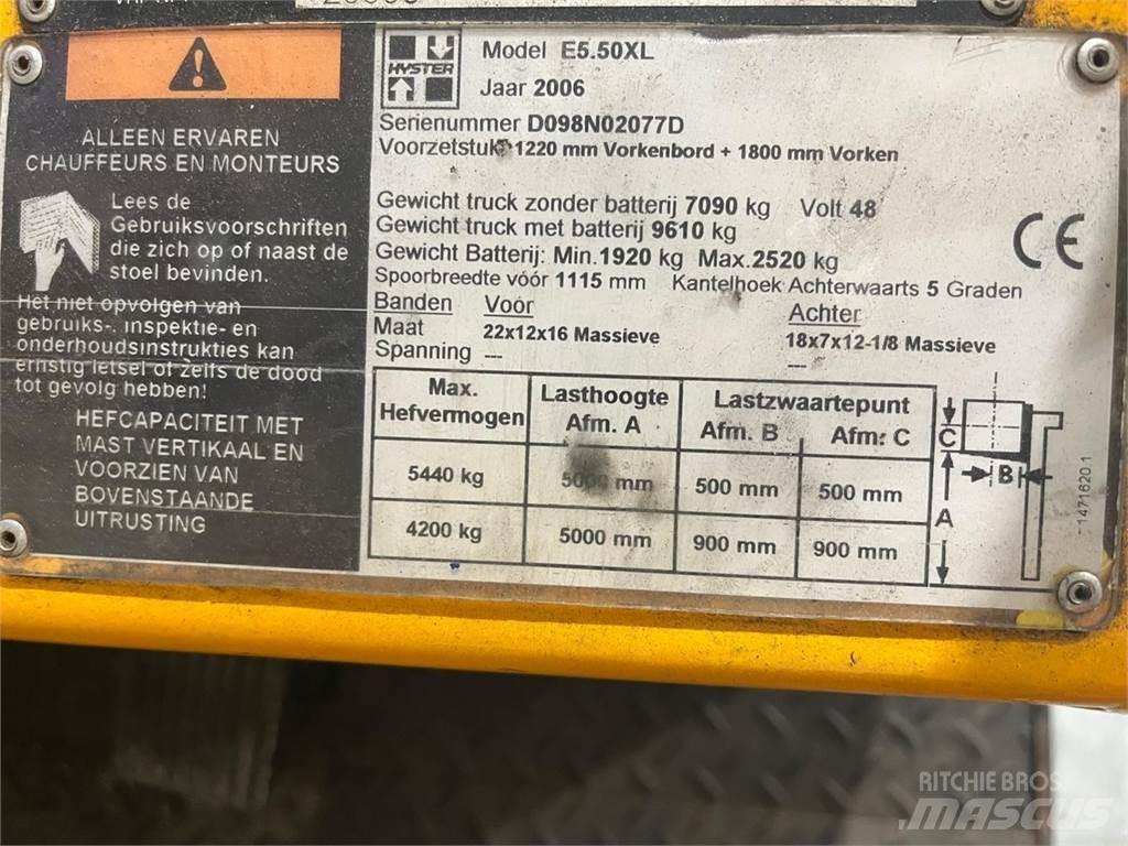 Hyster E5.50XL Carrelli elevatori elettrici